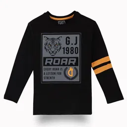 Gini and Jony Boys Printed Applique T-shirt-image-55