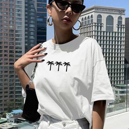 TOGS & TERRE Women Graphic Printed Round Neck Cotton Relaxed Fit T-shirt-picture-10
