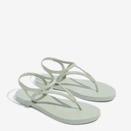 LUNA BLU by Westside Mint Braided Thong-Strap Sandals-image-91
