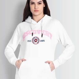 Dcyphr White Regular Fit Printed Hoodie-picture-41