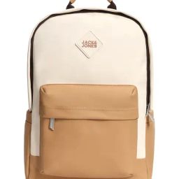 Jack & Jones Beige Color Block Backpack-18
