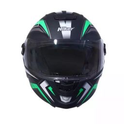 Hiker By Varroc COMET PRO MAX Helmet Matt Black & Green Small 580 mm Full Face, HD5 (Pack of 4)-image-83
