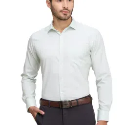 Park Avenue Green Slim Fit Texture Shirt-picture-42