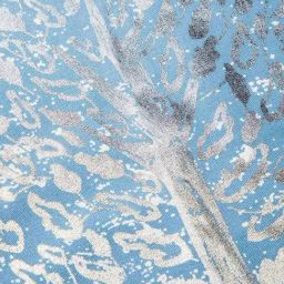 freedom tree Kadamba Cotton Duck Soft Blue Print & Pattern Table Mats -Set Of 4 image 3