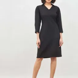 SALT Attire Black Plain Dress-image-70