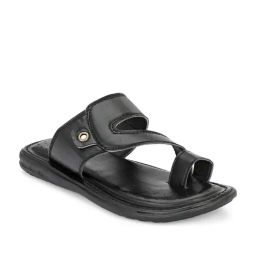 Hirolas Men's Black Toe Ring Sandals-picture-42