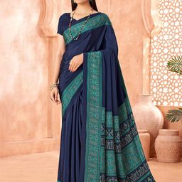 Reboot Fashions Ethnic Motifs Printed Crepe Saree With Unstitched Blouse Piece-image-86