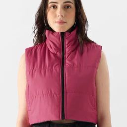 The Souled Store Pink & Black Reversible Jacket-picture-27