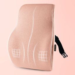 betterhood Peach Memory Foam Ergonomic Lumbar Support Backrest Chair Cushion-picture-1