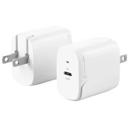 ALOGIC 20 W USB White Type C Rapid Power Wall Mount Charger, WC1X20-IND-39