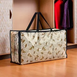 Kuber Industries Transparent 3 Pieces Reusable Waterproof Storage Bag Organisers-27