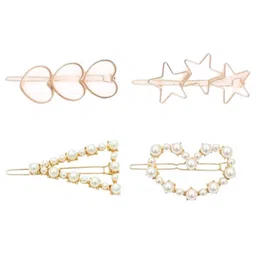VAGHBHATT Women Set of 4 Alligator Hair Clip-93
