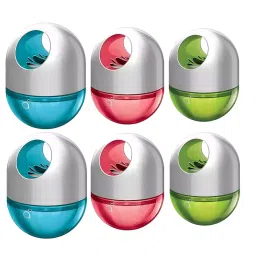 Godrej Aer 2 Pcs Each Petal Crush Pink, Fresh Lush Green, Cool Surf Blue Car Air Freshener 45 g (Pack of 6)-62