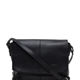Tohl Rp1 Monroe Black Solid Leather Flap Sling Bag-image-30