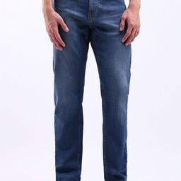 Flying Machine Men Straight Fit Low Distress Light Fade Stretchable Jeans-image-37