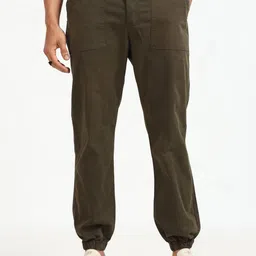 NEVER NEUD Men Relaxed Joggers Trousers-image-47