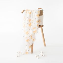 Yellow Doodle Organic Cotton Swaddle Wrappers - Yellow-image-64