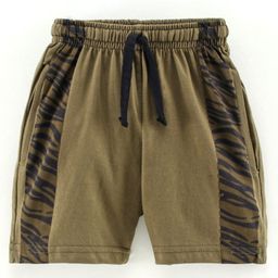Fido Knee Length Shorts Solid Print - Brown-picture-14