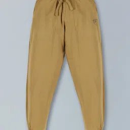 Kiddopanti Unisex Solid Track Pants - Khaki-picture-46