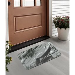 FABINALIV Abstract Polyester Door Mat - Grey-9