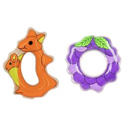 Vworld  Water Filled Silicone Teether Contains Distilled Water to Soothe Teething Baby Gums BPA Free combo of rat and grapes teether   (Pack of 2) (multicolour)-16