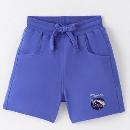 Doreme Single Jersey Knit Above Knee Length Shorts With Unicorn Print - Columbia Blue-picture-18