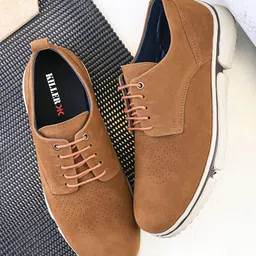 Killer Men Suede Derbys Lace Up Shoes-image-50