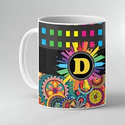 Keviv Multicoloured Text or Slogans Printed Ceramic Glossy Mugs Set of Cups and Mugs-picture-13