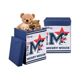 YK Navy Blue 2 Pieces Disney Mickey Star Multi-Utility Organisers With Lid & Handles-image-55