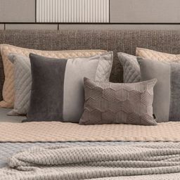 Rya Living Grey Ethnic Motifs Square Cushion Covers-image-22