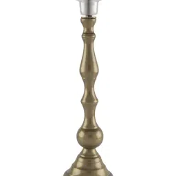 Homesake Golden Teardrop Brushed Lamp with Black Shade (Bulb Included) - Set of 1 image 4