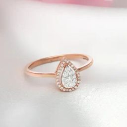 Malabar Gold and Diamonds 18k Rose Gold Diamond Cocktail Ring for Women-image-30
