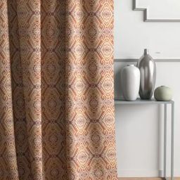 DDECOR Live Beautiful Orange Readymade 9 Ft. Door Curtain - Set of 1-image-99