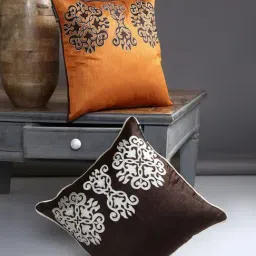 Romee Multicolor Polyester Cushion Covers (40 x 40 cm) - Set of 2-20