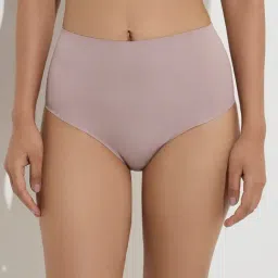 Wunderlove by Westside Solid Taupe Seamless Full Briefs-picture-18