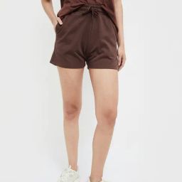 Ginger by Lifestyle Brown Cotton Shorts-picture-16