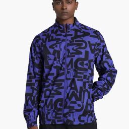 Puma Blue Regular fit PUMA All-Over Print Training Jacket-image-64