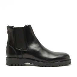 Rare Rabbit Men's Black Chelsea Boots-image-51