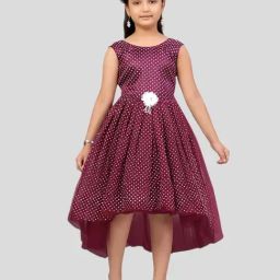 Aarika Kids Purple Printed Frock Dress-image-84