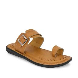 Hirolas Men's Tan Toe Ring Sandals-picture-35