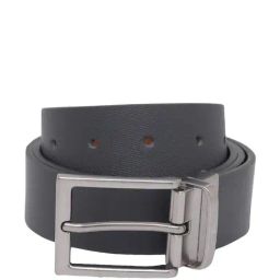 United Colors of Benetton Marten Navy & Tan Leather Reversible Belt for Men-image-95