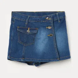 Fame Forever by Lifestyle Kids Dark Blue Regular Fit Skirt-image-80
