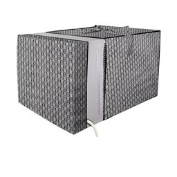 Stylista Grey Solid Waterproof Air Conditioner Covers-picture-21