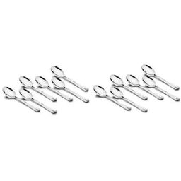 FnS Divine Silver Stainless Steel Dinner Spoon - Set of 12-44
