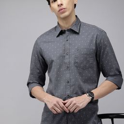Arrow Sport Slim Fit Micro Ditsy Printed Pure Cotton Casual Shirt-image-30