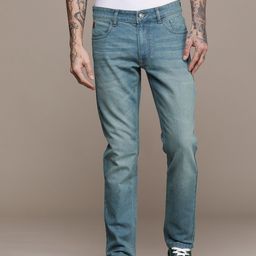 WROGN Men Slim Fit Light Fade Stretchable Jeans-picture-36
