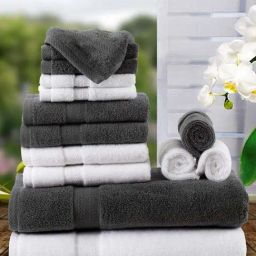Bianca PARADISO Brown & Beige 100% Cotton Towel - Set of 14-image-48