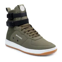 Bacca Bucci Men's HUSTLE Olive Ankle High Sneakers-picture-17