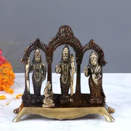 Aapno Rajasthan Golden Brass Ramdarbar Showpiece - Set of 1-image-33
