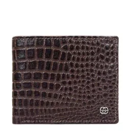 Eske Klien Brown Textured Bi-Fold Wallets For Men-picture-24
